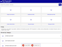 Tablet Screenshot of kvkcorporation.com